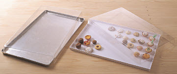 Plastic tray with protection lid - 600 x 400 mm