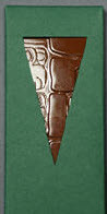 Schokoladen-Faltpackung, 120 x 52 x 11 mm, dunkelgrün