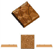 Schokoladenform, Tafel 90 g