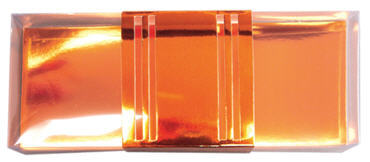 Pralinenbox mit Banderole, orange glänzend