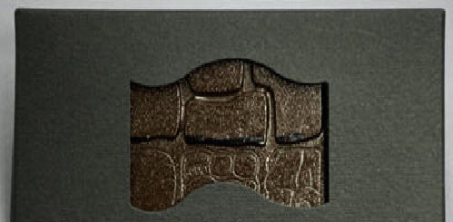 Schokoladen-Faltpackung, 120 x 52 x 11 mm, schwarz