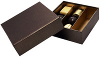 Luxus-Pralinenbox mit Deckel, goldbraun