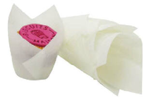 Muffinkapseln Tulpe, weiß