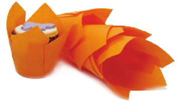 Muffinkapseln Tulpe, orange