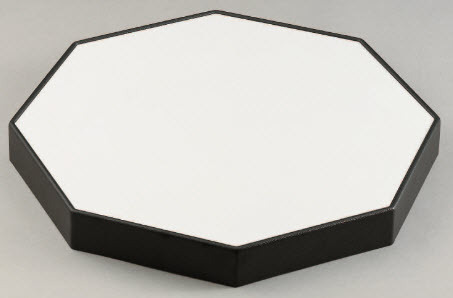 Tray to present with plate, octagonal